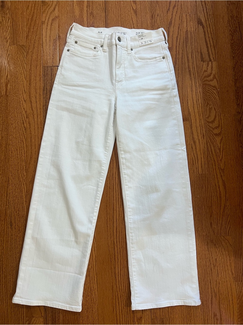 J. Crew Women's Straight-Leg Jeans in White
